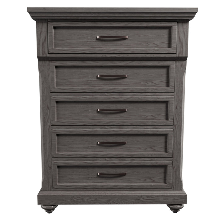 1 Piece Chest With Unique Legs - Antique Gray Home Essentials