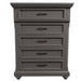 1 Piece Chest With Unique Legs - Antique Gray Home Essentials