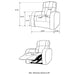 Upholstered Recliner With Cup Holder Comfort Lounge Chair - Black Furniture Max