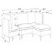 Upholstered Modular Sectional & Tall Legs Home Essentials
