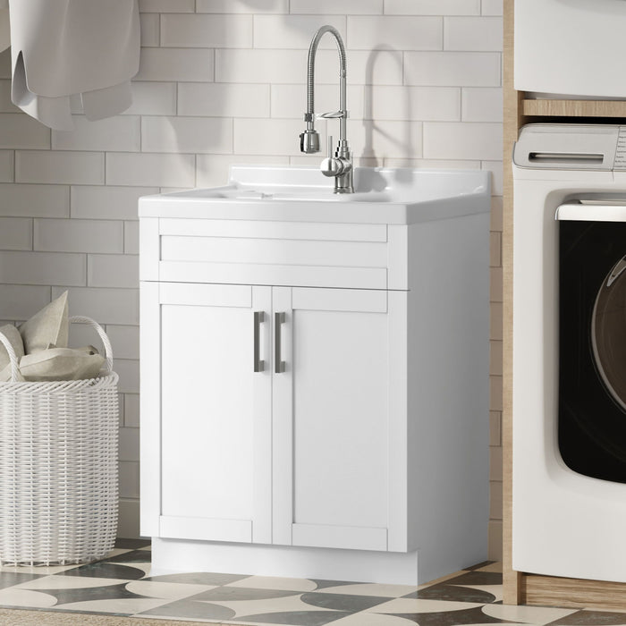 Hennessy - Deluxe Laundry Utility Sink And Cabinet Simpli-Home