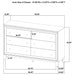 Anza - 6 Drawer Dresser Cabinet - Walnut Furniture Max
