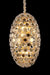 Michael Amini Lighting - Pendant 14-Light Oblong Crystal Chandelier - Gold Michael Amini