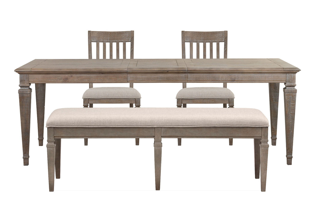 Lancaster - 4 Piece Extendable Rectangular Dining Table Set Magnussen Furniture