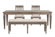 Lancaster - 4 Piece Extendable Rectangular Dining Table Set Magnussen Furniture