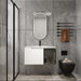 Wall Mounted Bathroom Vanity With Sink, 2 Soft Close Doors, Cabinet & Half Door Home Essentials