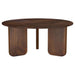 Columbo - 3 Piece Coffee And End Table Set With Round Tops - Brown Furniture Max