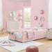 Cute Rabbit Ear Upholstered Platform Bed Frame With Safety Rail Home Essentials