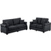 Contemporary 2 Piece Sofa Set With Matching Pillows Home Essentials