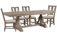Paxton Place - Extendable Trestle Dining Table Set Magnussen Furniture