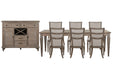 Lancaster - 8 Piece Extendable Rectangular Dining Table Set Magnussen Furniture