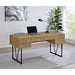 Vellun - 4 Drawer Writing Desk - Mango Color Furniture Max