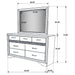 7 Drawer Dresser With Mirror - White Furniture Max