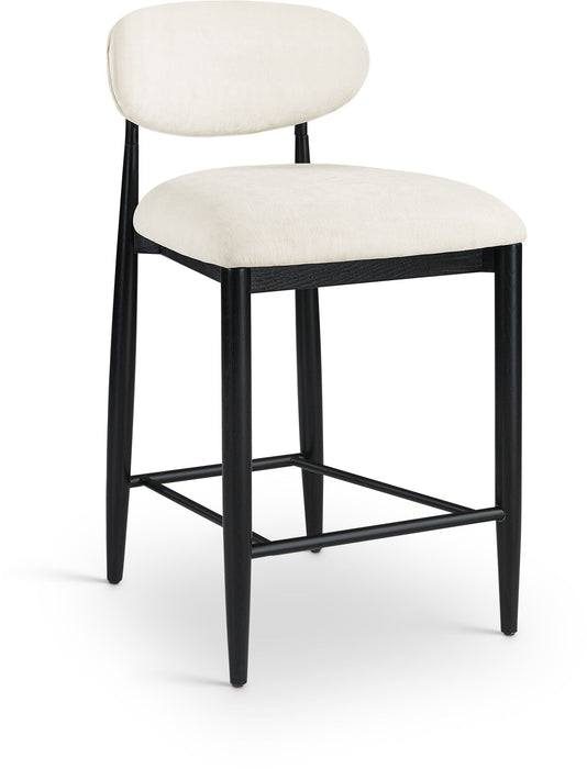 Riccio - Stool - Black Frame Meridian Furniture