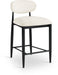 Riccio - Stool - Black Frame Meridian Furniture