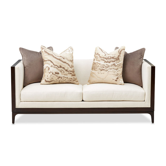Belmont Place - Loveseat - Cream / Espresso