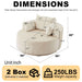 Single 360 Degree Swivel Chair For Living Room Home Essentials