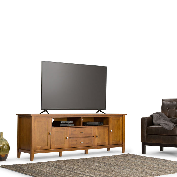 Warm Shaker - TV Media Stand, Handcrafted Simpli-Home