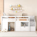 Low Loft Bed With Stair, Drawer, And Shelf Home Essentials