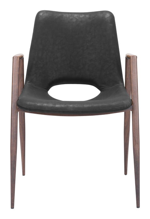 Desi - Dining Chair Walnut Legs (Set of 2) Zuo Modern
