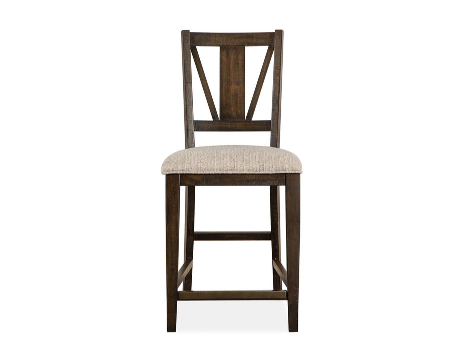 Westley Falls - Counter Chair With Upholstered Seat (Set of 2) - Graphite Magnussen Furniture