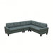 Modular L - Shaped Sectional Sofa 6 Seater 4 Piece Couch With Chaise Home Essentials