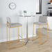 Fuji - Contemporary Design High Back Barstool Lumi Source