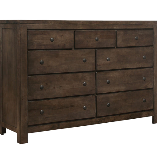 9 Drawer Dresser - Brown - Wood Emerald Home