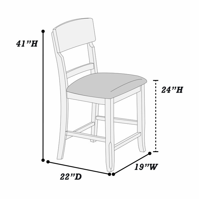 Ladder Back Dining Chairs (Set of 2) Home Essentials