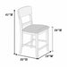 Ladder Back Dining Chairs (Set of 2) Home Essentials