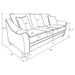 Mingle ] Upholstered Sofa - Light Gray Furniture Max