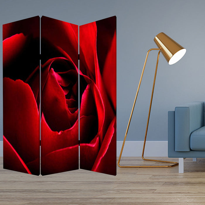 Wood Canvas Rose Screen - Multi Color