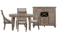 Lancaster - Extendable Round Dining Table Set Magnussen Furniture