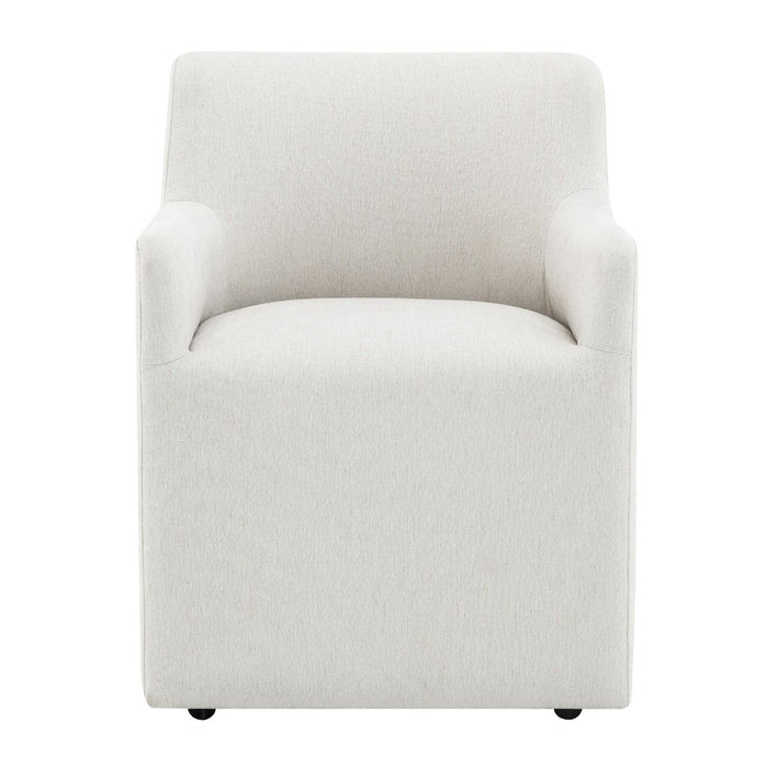 Cafell - Arm Chair With Swivel Casters - Cream ACME