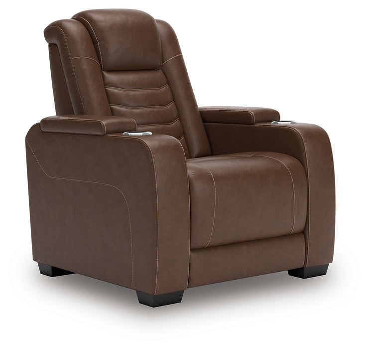 High Impact - Power Recliner / Adj Headrest - Tobacco Signature Design by Ashley®