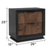 Houston - 2 Drawer Nightstand - Walnut Matrix Furniture Group