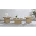 Eldridge - Coffee Table Set With Chunky Square Tops Furniture Max