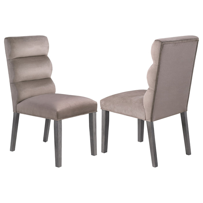 Highmore - Upholstered Dining Side Chair (Set of 2) Furniture Max
