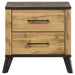 Georgina - 2 Drawer Nightstand - Natural Wood Furniture Max