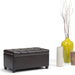Sienna - Upholstered Storage Ottoman Bench Simpli-Home