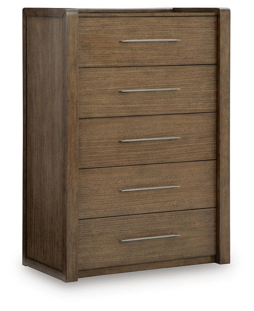 Marxmore - Five Drawer Chest - Brown Benchcraft®