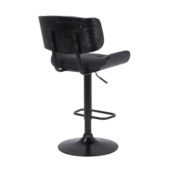 46" Swivel, Adjustable Height Bar Chair - Black