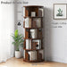 5 Tier Rotating Bookshelf, Spinning Design Home Essentials
