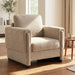Upholstered Accent Armchair With Square Arm Hearth and Haven