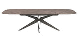 Hexagon - Dining Table - Dark Brown / Black Status Italy