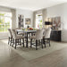 Nolan - Counter Height Chair (Set of 2) - Beige Linen & Salvage Dark Oak ACME