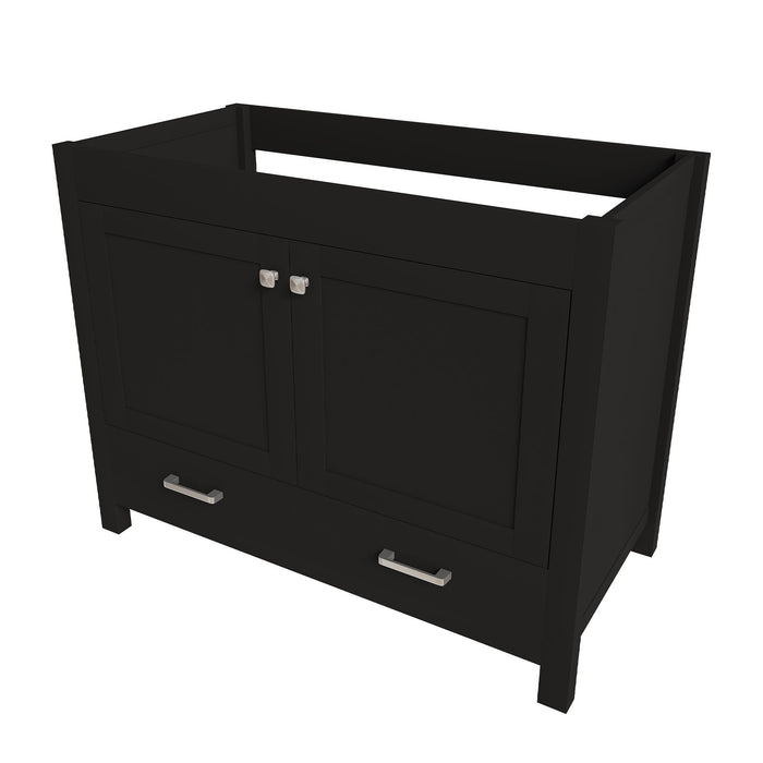 Bathroom Vanity With Soft Close Cabinet, Single Drawer, Sink Not Included - Black Home Essentials