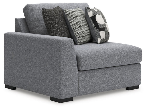 Bealton - LAF Corner Chair - Salt and Pepper Benchcraft®
