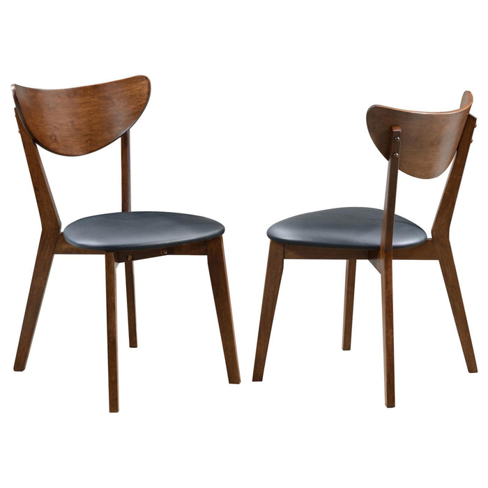 Marvin - Open Back Side Chairs (Set of 2) - Black Furniture Max