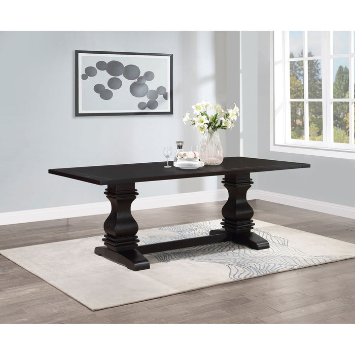 Villeneuve - Rectangular Double Pedestal Dining Table - Rustic Furniture Max